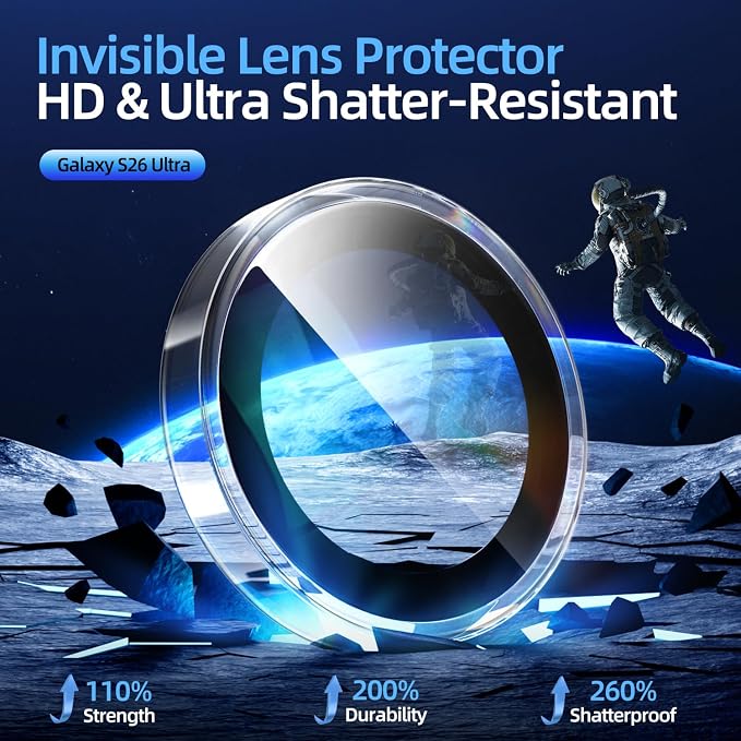 X-it Camera Lens Protector for Samsung S25 9H Tempered Glass Independent Metal Aluminum Edge Original Protection Design Suitable for Phone Case Anti-scratch Anti-reflectiveBlue