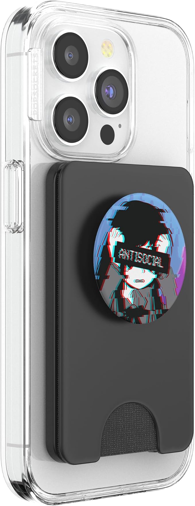Antisocial Sad Anime Girl Japanese Vaporwave Aesthetic PopSockets Adhesive PopGrip