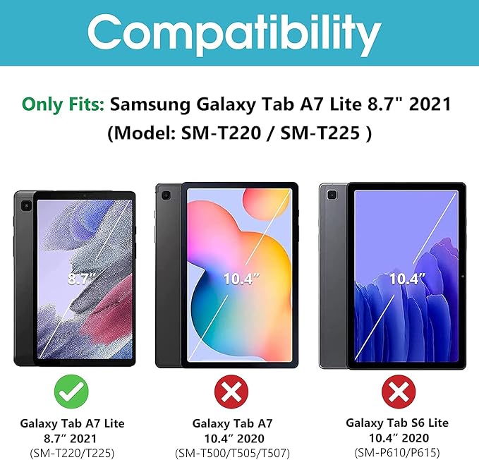 Case for Samsung Galaxy Tab A11 Plus/ A9 Plus 11 Inch PU Leather Multi-Angle Viewing Protective Cover with Card Slots - Blue