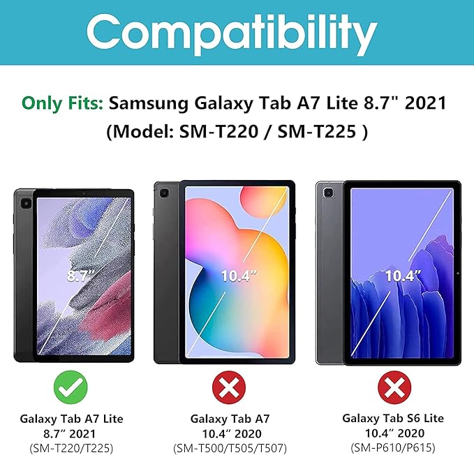 Case for Samsung Galaxy Tab A11 Plus/ A9 Plus 11 Inch PU Leather Multi-Angle Viewing Protective Cover with Card Slots - Blue