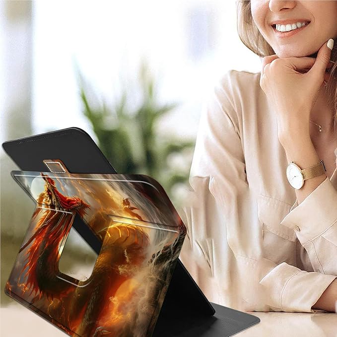 for Google Pixel Tablet Case 2023 Universal Tablet CaseSlim PU Leather Multi-Angle Viewing Cover with 360 Degree Rotatable Kickstand forPixel Tablet 2023 11-inchBlue Wolf