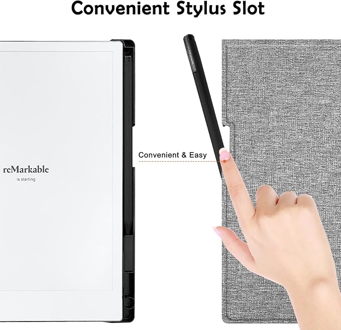 Case for Remarkable 2 Paper Tablet 10.3 2020 ReleasedLightweight and Hard Back Shell Protective Book Folio Cover with Built-in Pen HolderComes with Remarkable 2 Pen Tips.