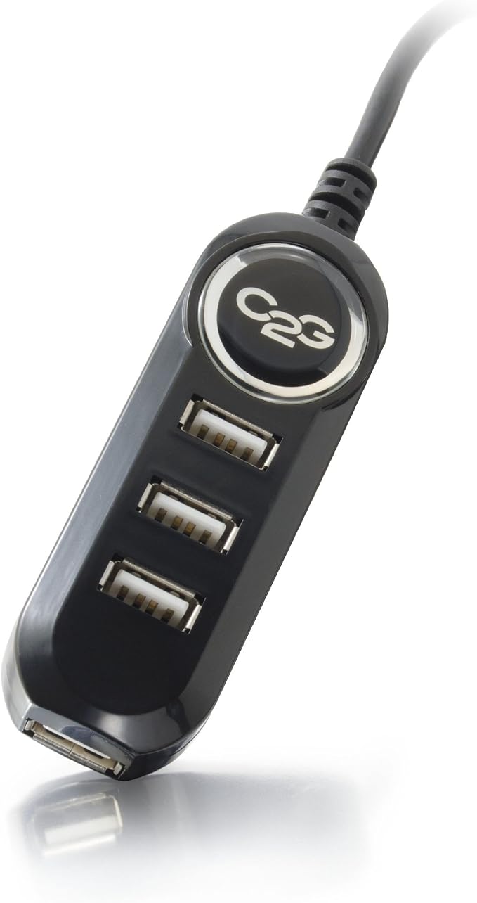 C2G 52107 USB A to A Long USB Extension Cable 6.56 Feet (2 Meters) Black (Pack of 2)