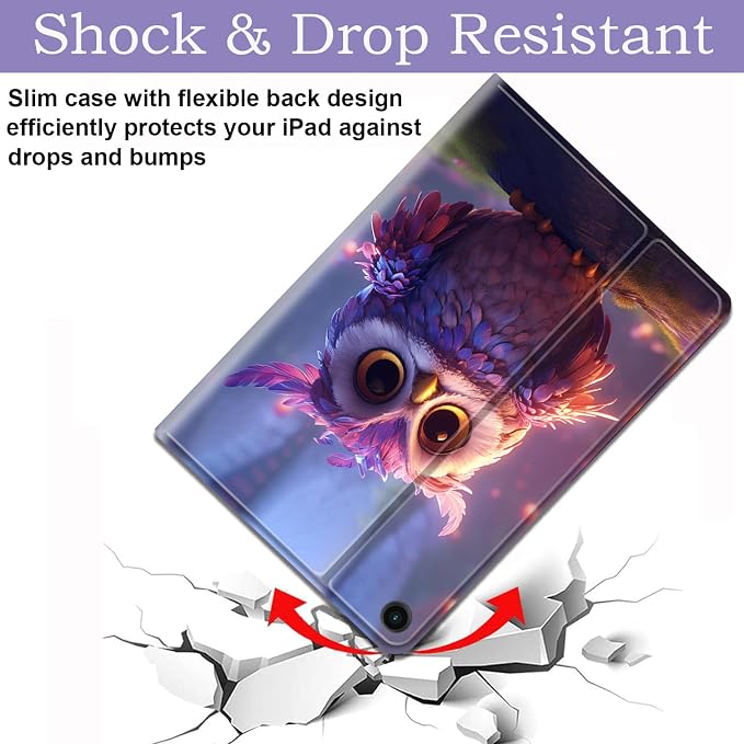 Case for Samsung Galaxy Tab A11 + Plus/A9 + Plus 11 Inch 2025/2023 Ultra-Thin Multi-Angle Protective Cover with Auto Sleep/Wake Black Cat and the Blue Flower