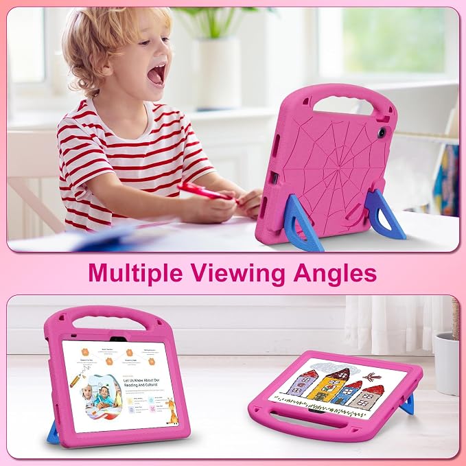 Kids Case for iPad 9th/8th/7th Gen. (10.2-inch 2021/2020/2019) | Shockproof Cover with Built-in Screen Protector and Stand Black