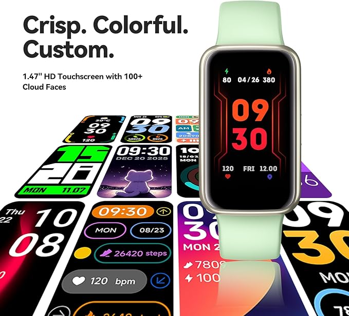 Enfit Fitness Trackers,Smart Watch with 1.47"Color Screen,100+Sport Modes Fitness Watch with Heart Rate Sleep Monitor, Pedometer Step Counter Watch, 3TAM Waterproof Activity Trackers for Women Men,LGN