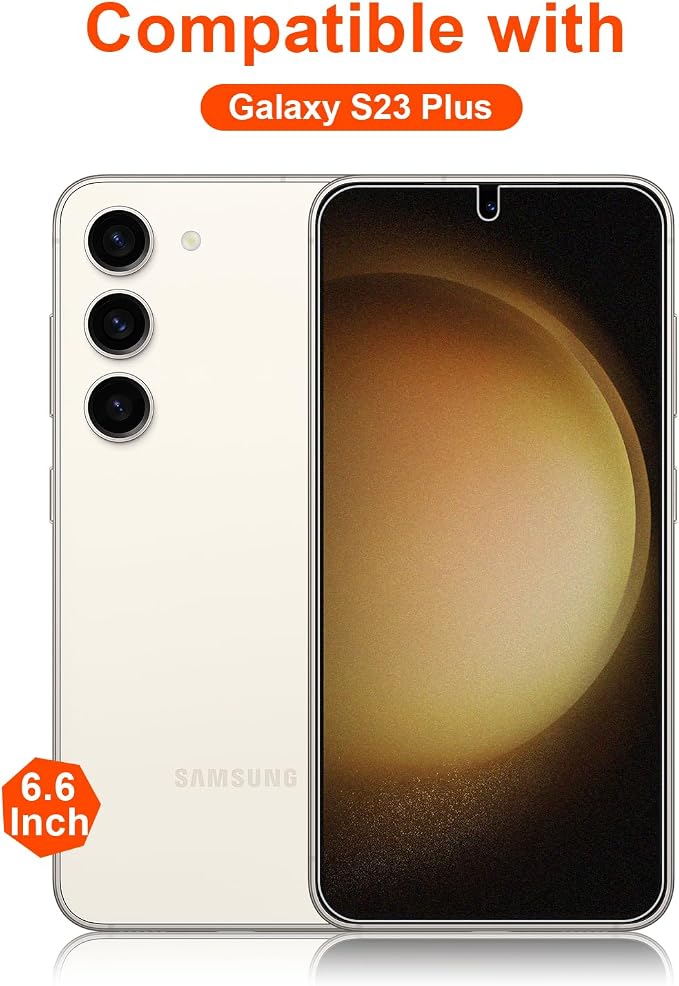 2 Pack for Samsung Galaxy S23 Plus Matte Privacy Screen Protector 6.6 Inch[Not Glass] Anti-Scratch Anti-Glare Support fingerprint Unlock