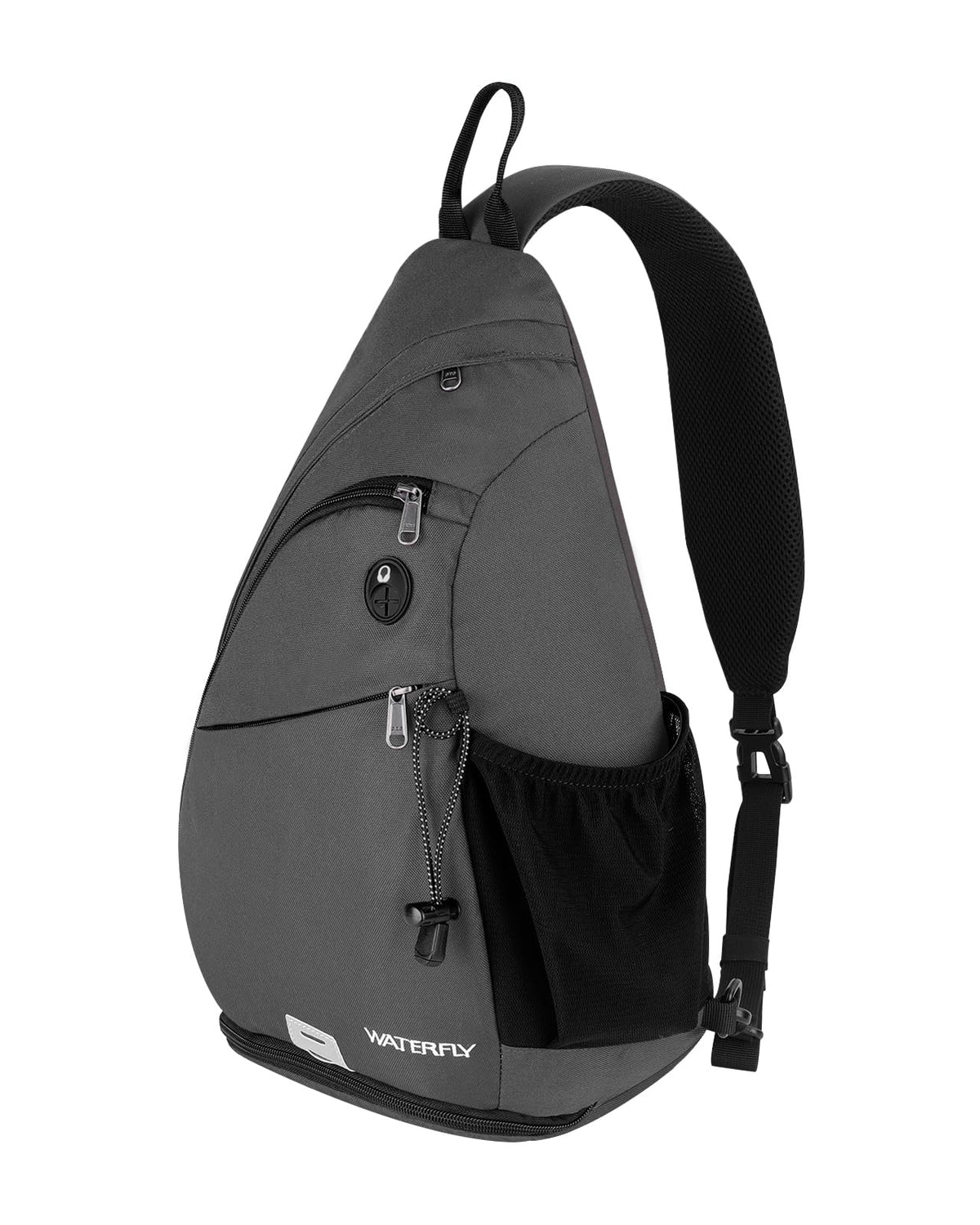 WATERFLY Sling Bag Sling Backpack Small Crossbody Shoulder Bag for Men Women Traveling Cycling Hiking Daypack