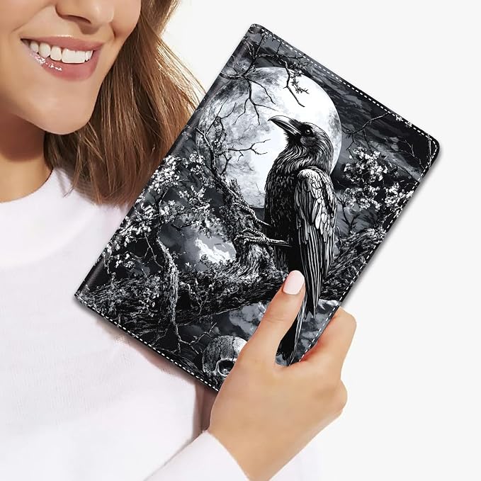 Case for iPad (A16) 11th Generation 11 Inch 2025 / iPad 10th Generation 10.9 Inch 2022 Ultra-Thin Multi-Angle Protective Cover with Auto Sleep/Wake A Dark Horse