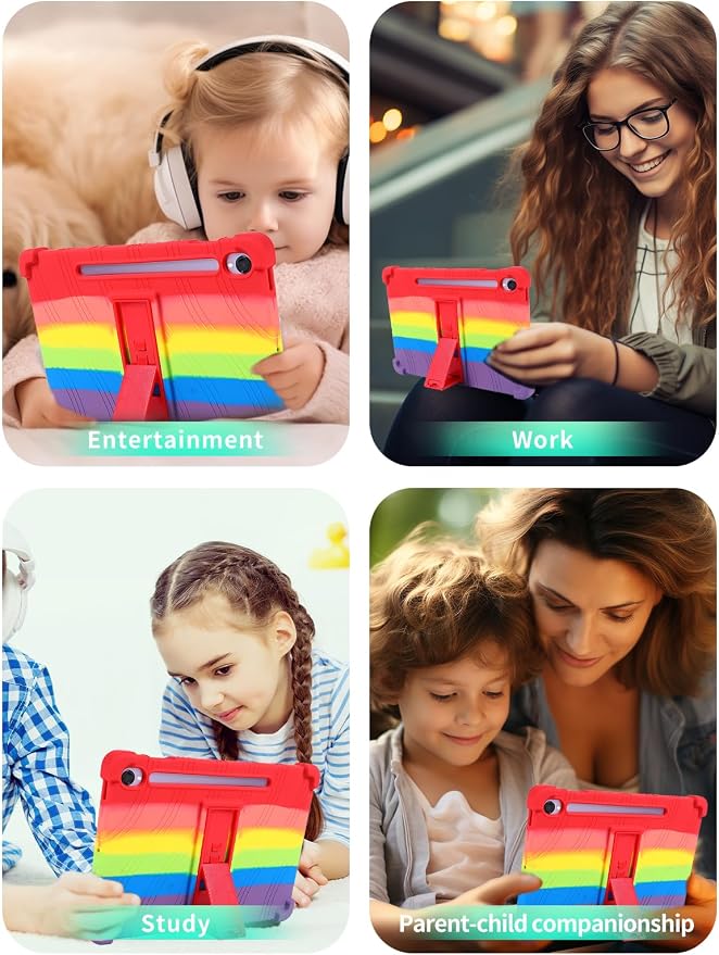Case for Samsung Galaxy Tab S11 Tablet 11 inchWUNIAK Shock Proof Lightweight Stand Rubber Shell Protective CoverKids Friendly Soft Silicone Adjustable Stand CoverBlue