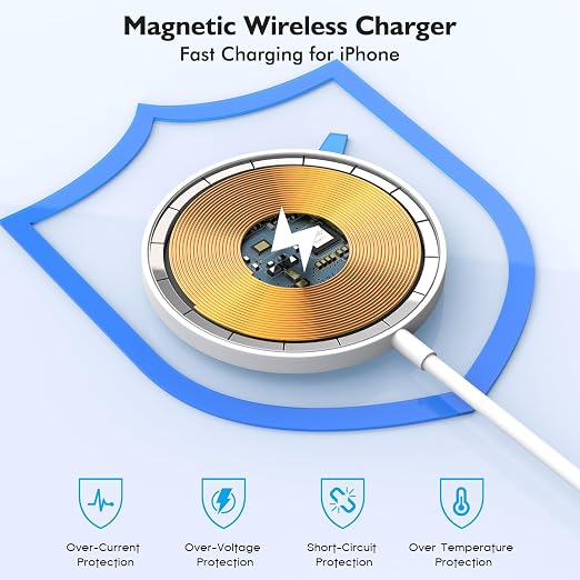 [Apple MFi Certified] iPhone 17 Magnetic Charger6FT USB C i Phone 17 Wireless Charging Pad &amp Fast PD USB C Charging BlockFast iPhone Mag-Safe Charger for iPhone 17/16 Pro/Pro Max/15/14/13/12 Ser