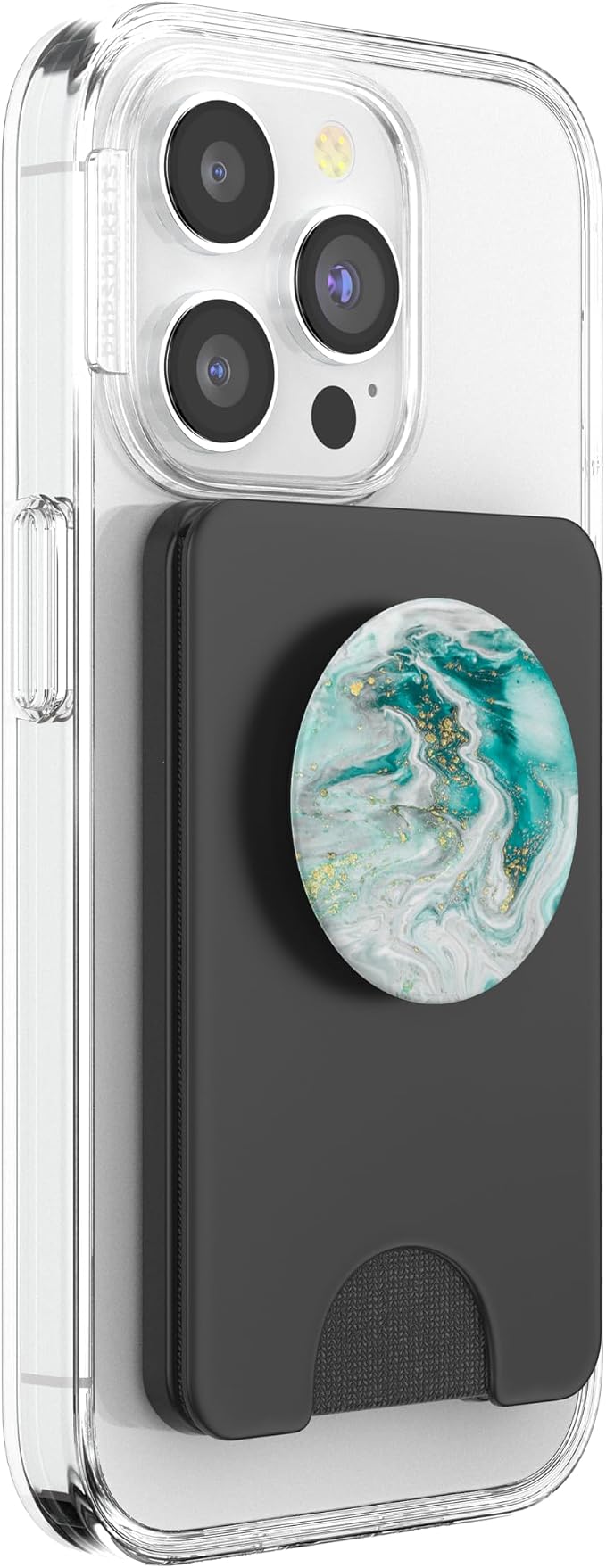 Teal Ink Marbled Design Pop Mount Sockets Phone Grip PopSockets Adhesive PopGrip