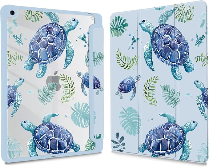 Joyland Leopard Print for iPad 10th Generation Case 10.9 inch 2022/iPad (A16) 11th Gen 11 2025Built-in Pencil Holder with Shockproof Cover Clear Transparent Back Shell Auto Wake/SleepBlack