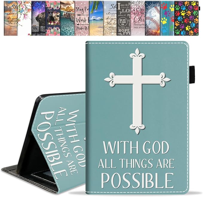 Case for Amazon Fire HD 8/Fire HD 8 Plus Tablet (12th/10th Generation 2024/2022/2020 Release) Premium PU Leather Cover with Auto Sleep Wake African Women