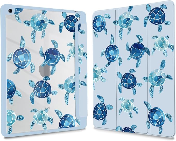 Joyland Leopard Print for iPad 10th Generation Case 10.9 inch 2022/iPad (A16) 11th Gen 11 2025Built-in Pencil Holder with Shockproof Cover Clear Transparent Back Shell Auto Wake/SleepBlack