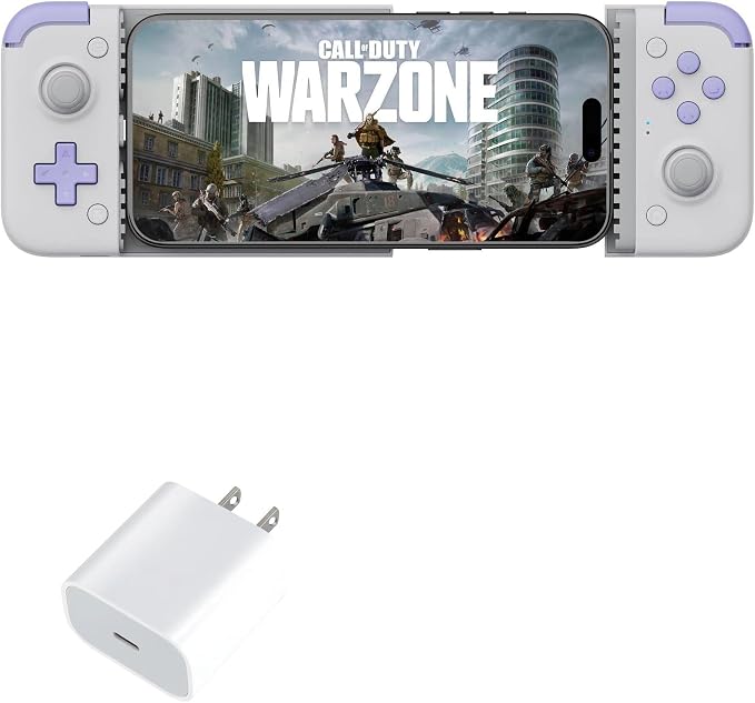 BoxWave Charger Compatible with GameSir X2s Type-C Mobile - PD GAN miniCube (30W) 30W Tiny PD GAN Type-C Wall Charger - Winter White
