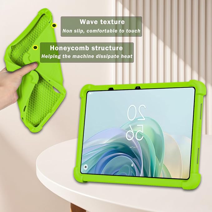 ATOOZ for TCL NXTPAPER 11/Tab 11 Gen 2 Tablet Case 11 inchBlack | Soft Silicone Shockproof Protective Cover Case for TCL Tab 11 Gen 2 Tablet with PC Stand