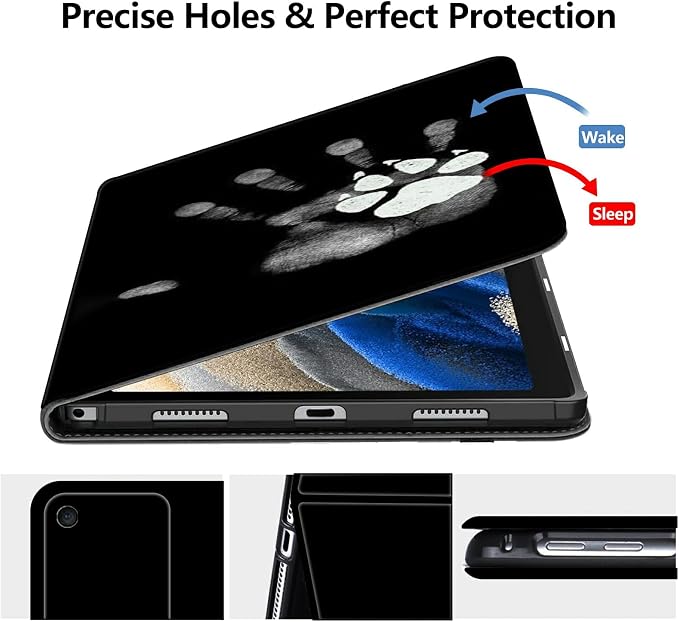 Case for Fire 7 Tablet &amp Fire 7 Kids (12th Gen 2022 Release) - Slim PU Leather Protective Smart Cover with Auto Sleep/Wake &amp Multi-Angle StandBlue Dandelion
