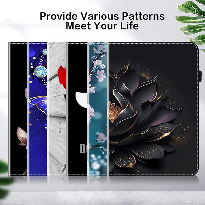 Case for Samsung Galaxy Tab A 10.1 2019 Model SM-T510/T515/T517 Stylus Holder Flip Wallet Leather Shockproof Cover for Galaxy Tab A SM-T510 Case Bicolor Marble
