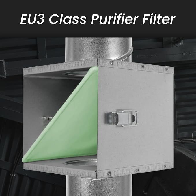 Repa Market 6" Duct Air Filter Box – Galvanized Steel Inline Dryer Filter