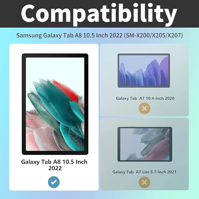 Case for Samsung Galaxy Tab A9 8.7-Inch 2023360 Degree Rotating Multi-Angle Viewing Protective Cover with Auto Sleep/Wake-Blue Butterfly