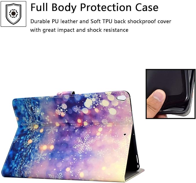 for Apple iPad 9th/8th/7th Generation 10.2 Inch Case 2021/2020/2019Smart PU Leather Folio Stand Magnetic Wallet with Card Pockets [Auto Wake/Sleep] Soft TPU Shockproof Cover Pink Beach Sea