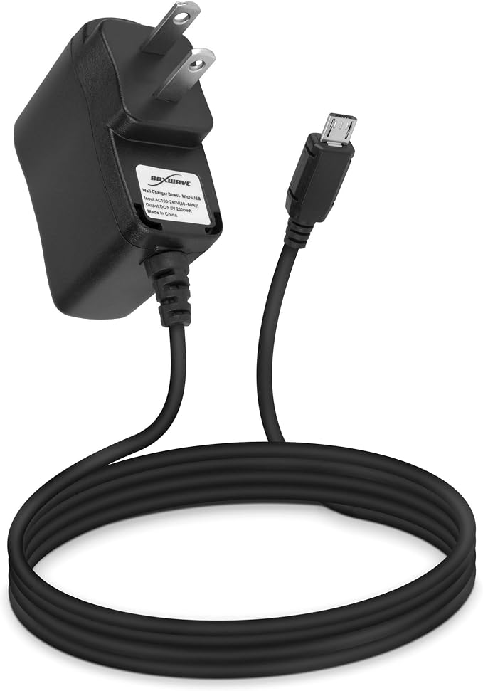 BoxWave Charger Compatible with Polaroid Cube+ - Wall Charger Direct (15W) Rapid Charge Your Device with Built-in 3ft Cable