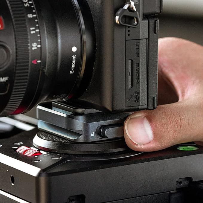 PGYTECH Quick Release Plate +Adapter w/Arcac-Swiss Interface Camera Quick Release Plate Mount for Sony/Nikon/Fuji/DJI Quick Setup Mount w/ 1/4" to 3/8" Screw Thread Gimbles Sliders Tripods Adapter