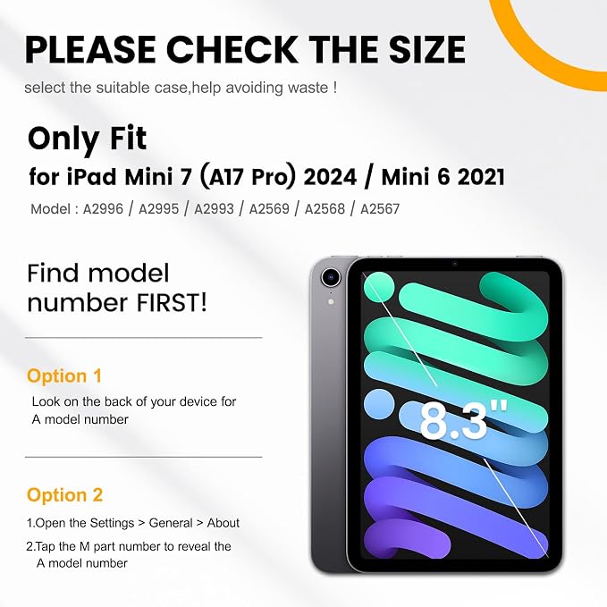 Case for iPad mini 7 (A17 Pro) 2024/ Mini 6 8.3'' with Pencil Holder Screen Protector [360 Rotating Hand Strap] &ampStand &ampShoulder Strap Shockproof Case for iPad mini 7th/6th Generation Purple