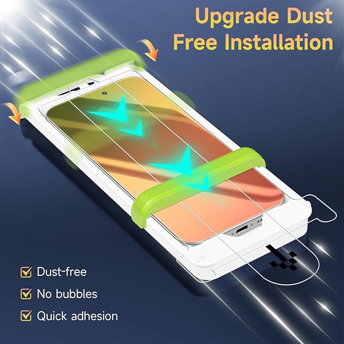 (2 Pack Compatible with iPhone 14 Pro Max Privacy Screen Protector Mirror 25 Degree Anti Spy Anti-Blue Light Red to Green Gradient with Easy Installation Kit No Air Bubbles