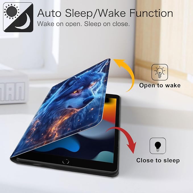 for iPad 11th Generation (A16 2025) 11 / iPad 10th Gen 10.9 2022 Case 360° Rotating PU Leather Stand Cover with Auto Sleep/Wake Shockproof TPU Backl Two Dragons Fighting