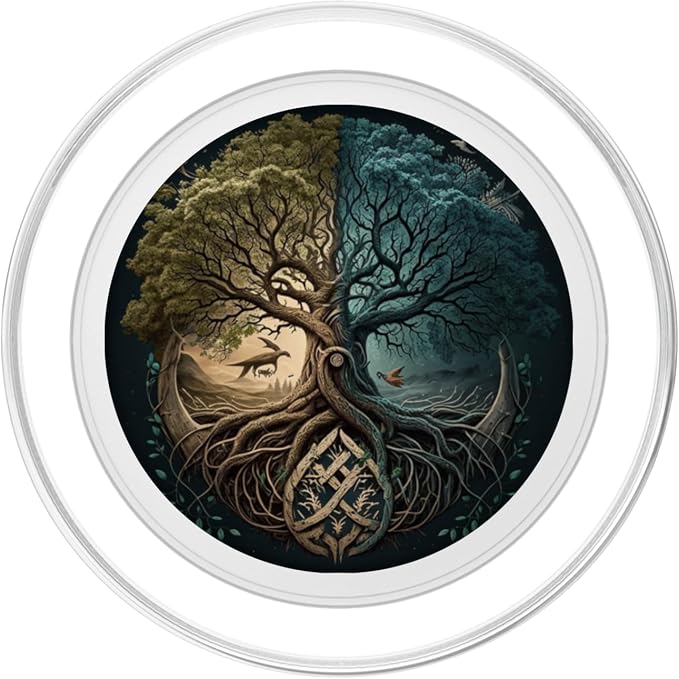 Yggdrasil Viking Tree of Life Design PopSockets Adhesive PopGrip