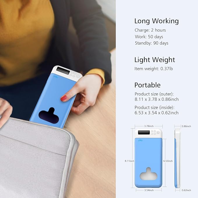 Cell Phone Lock Box with TimerPortable Timed Phone Lock Box for iPhone and Android Phones Self-Control Timer Phone Locker to Help KidsStudents Focus Back