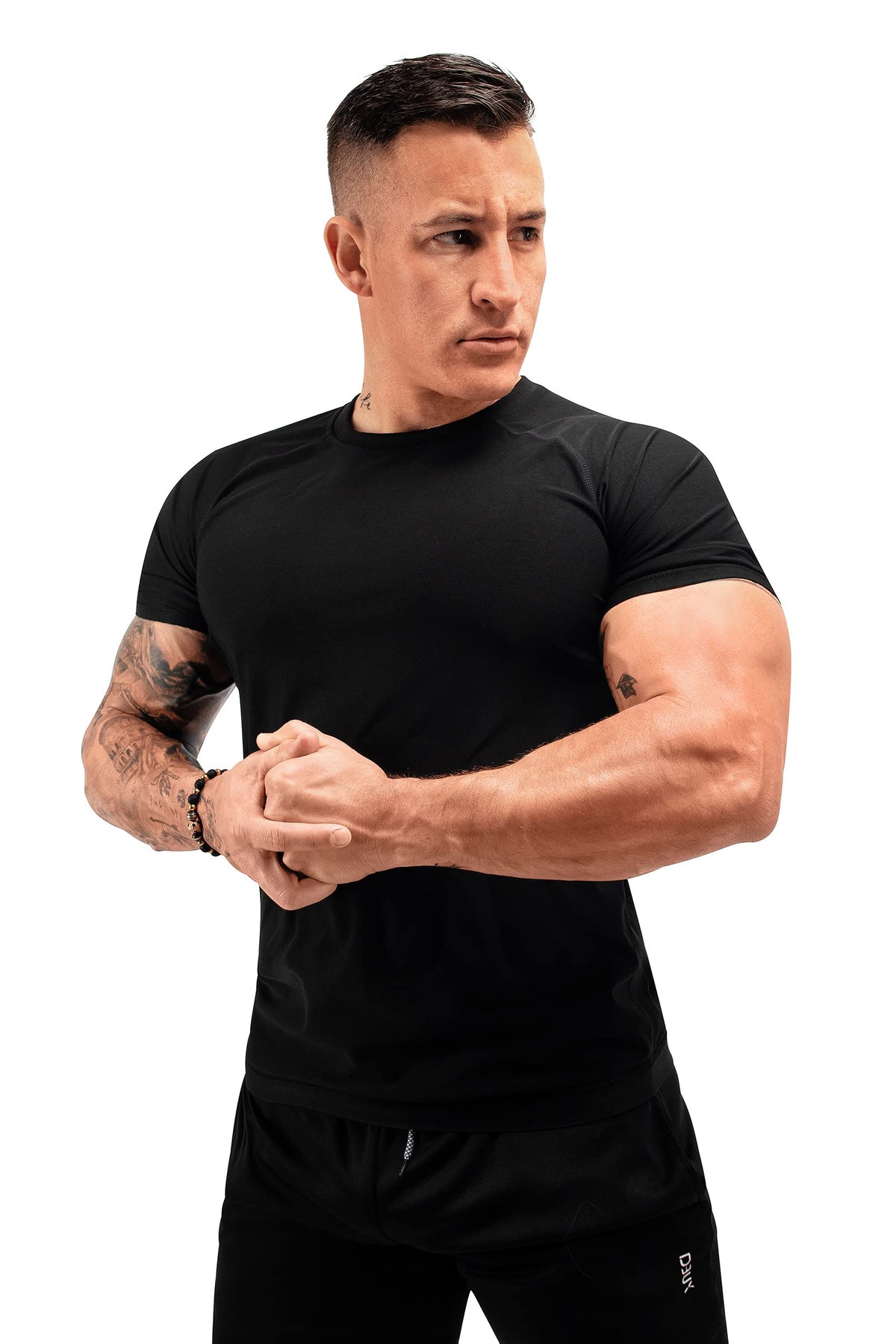 FUXERT Sauna Shirt for Men Sweat Sauna Suit for Gym Exercise Compression Shirt Workout Shapewear (BG XXL)