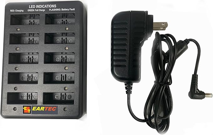 Eartec UL5S Ultralite-HD 5-Person Full Duplex Wireless Intercom Headset Communication System, Single Ear Headsets, Up to 1000ft Range, U.S. Company