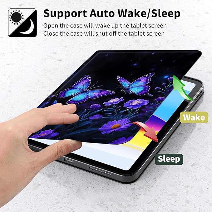 Case for Kindle Paperwhite 12th Generation 7 &amp Kindle ColorSoft Signature Edition – PU Leather with Auto Sleep/Wake Slim Lightweight Protective Cover – Beach Sunset Palms