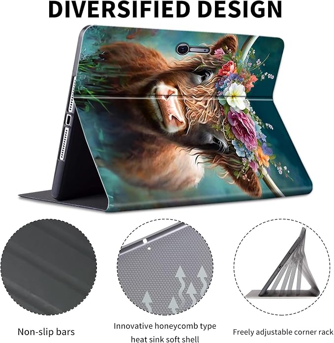 Case for Microsoft Surface Pro 11/10 / 9 13 InchPU Leather Cute Slim Folio Adjustable Stand Cover Case for Surface Pro 11th Edition AIArt Red Dragonfly