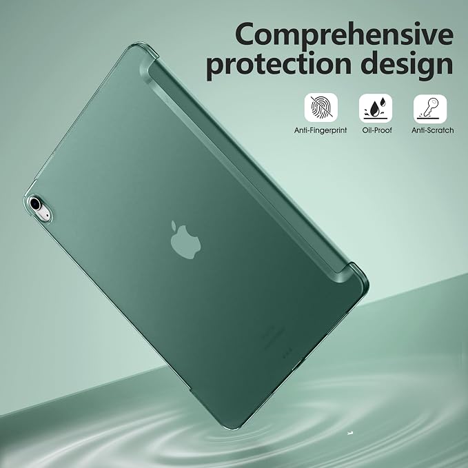 for iPad Air 13 Inch Case M4/M3/M2(2026/2025/2024) Lavender | Slim Trifold Stand Protective Cover with Translucent Hard Back for iPad Air 13 Case Support Touch ID Auto Wake/Sleep