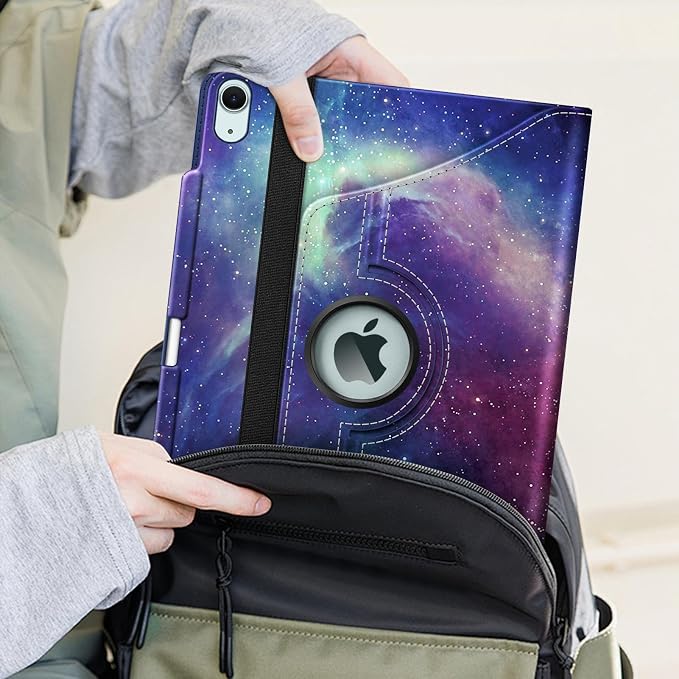Fintie Rotating Case for iPad Air 13-inch M4/M3/M2 (2026/2025/2024) | 360° Swivel Stand Landscape &amp Portrait Viewing Shockproof Protective Cover Pencil Holder Auto Sleep/Wake Black