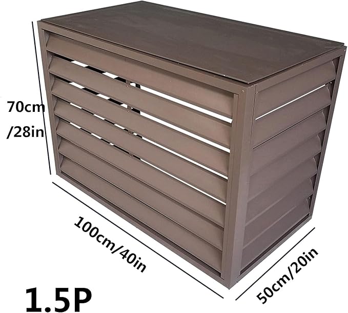 Aluminum Outdoor Condenser Protective Cover, freestanding Enclosure to Cover