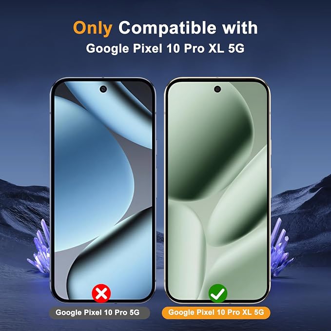 Privacy Screen Protector for Google Pixel 10 Lens Protector | [2+2] 9H Hardness Tempered Glass Protective Film + Camera Lens Protector [Full Coverage] [Anti-Spy] [Scratch-Resistant]