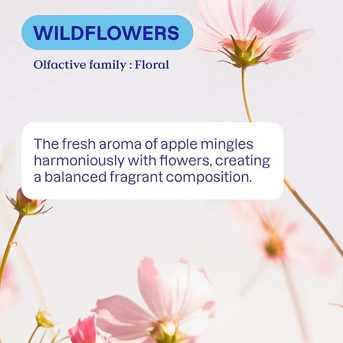 ATTITUDE Liquid Fabric Softener, Plant-Based & Vegan, HE Compatible, Naturally Derived, Wildflowers Scent, 40 Loads, 33.8 Fl Oz (Pack of 6)