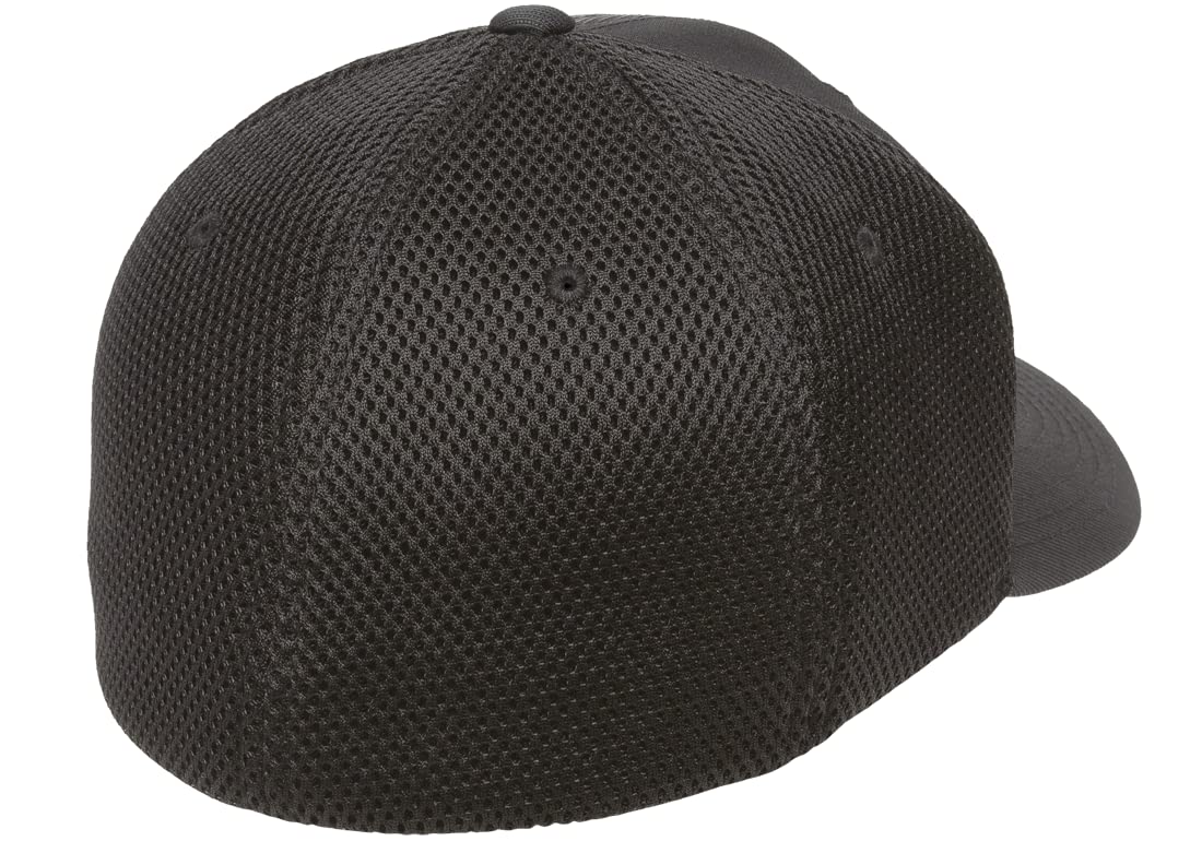 The Hat Pros Flexfit 6533 Ultrafibre & Airmesh Lightweight Stretch-Fitted Cap (Black, L/XL)