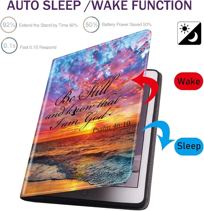 Case for Samsung Galaxy Tab S8 Plus 2022/S7 FE 2021/S7 Plus 2020 12.4 inch Ultra-Thin Multi-Angle Bracket Full Body Case with Wake/Sleep Function - Bible Phil 4-13 Floral