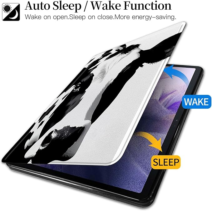 American Flag Deer Pattern Case for All-New Amazon Kindle Fire 7 Inch Tablet (9th/7th/5th Generation 2019/2017/2015 Release)360 Degree Rotating Stand Protective Cover with Auto Sleep/Wake