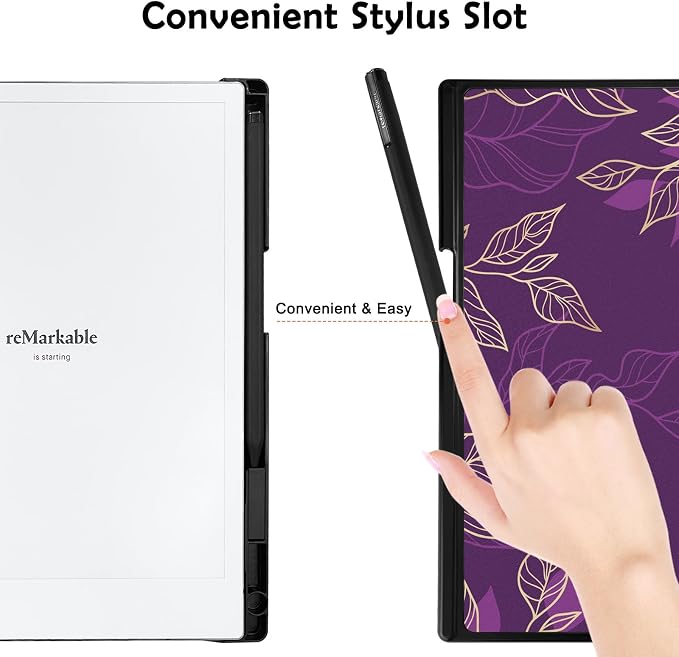 Case for Remarkable 2 Paper Tablet 10.3 2020 ReleasedLightweight and Hard Back Shell Protective Book Folio Cover with Built-in Pen HolderComes with Remarkable 2 Pen Tips.