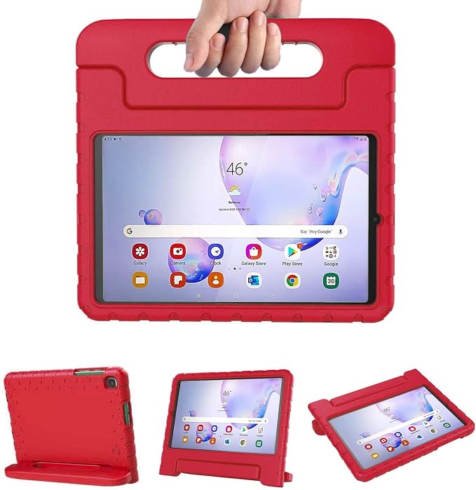Kids Case for Samsung Galaxy Tab A 10.1(2019 Release)SM-T510/SM-T515 Black | Shockproof Lightweight Soft EVA Ergonomic Handle Foldable Viewing Stand for Kids Daily Use
