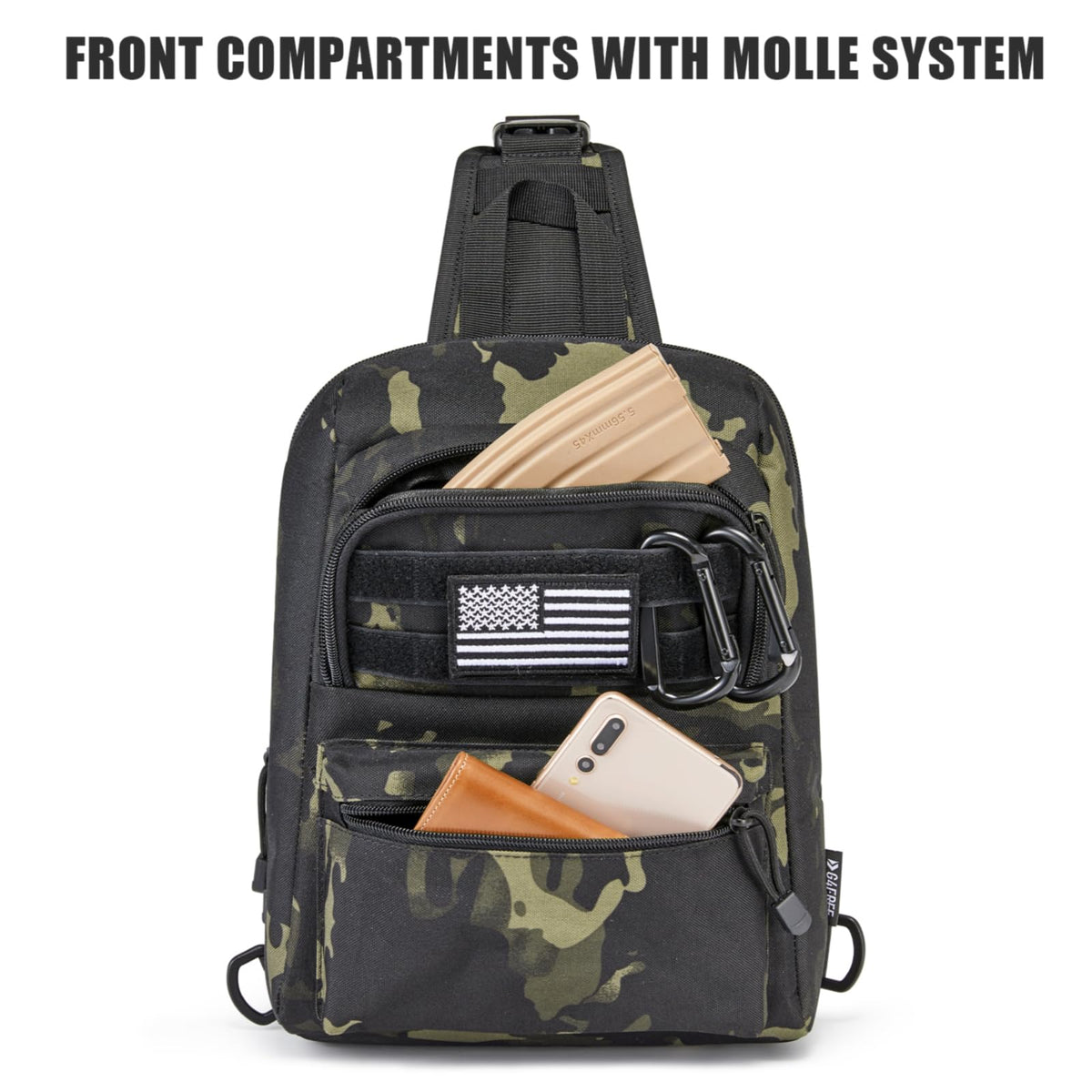 G4Free Tactical Sling Bag Backpack EDC Concealed Carry Bag Small Crossbody Shoulder Chest Pack