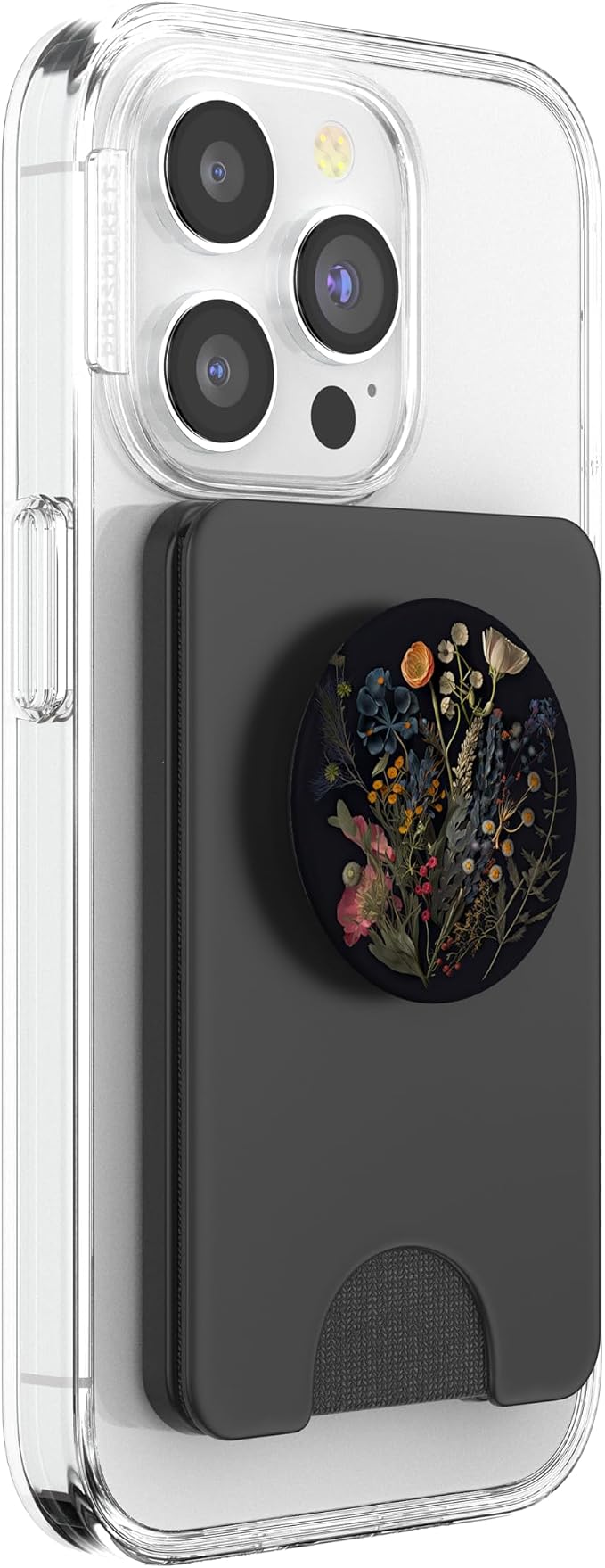 Floral Flower Daisies Eucalyptus Garden Flowers Pattern PopSockets Adhesive PopGrip