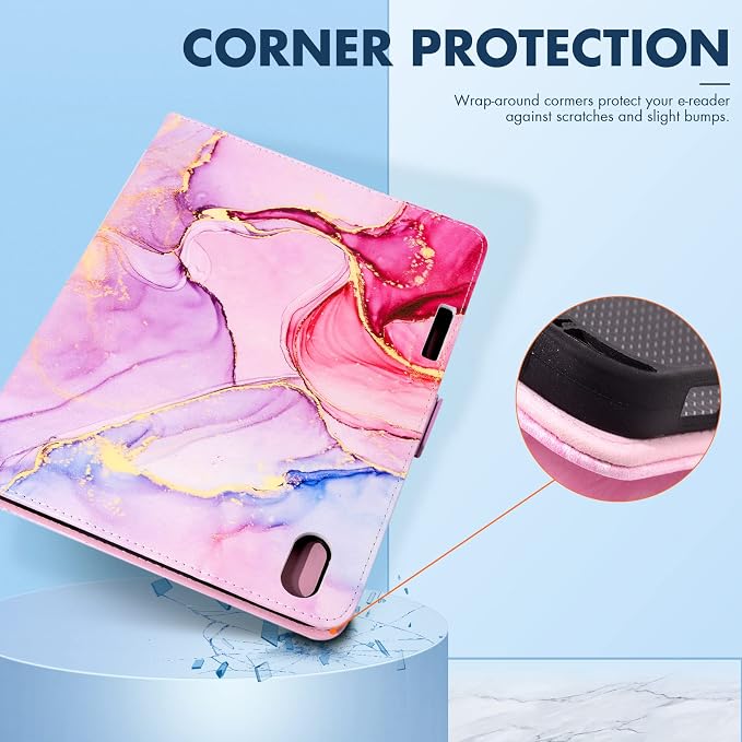 Dteck for iPad A16/10th Generation 10.9 Inch 2022 Case with Pencil HolderPremium PU Leather Folio Multiple Viewing Angles Stand Cover Auto Wake/Sleep Protective Tablet Cases for Women MenBookshelf